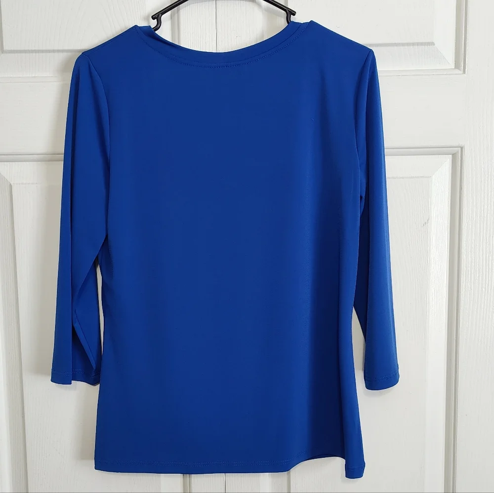 MetroStyle - Women's Blouse - Blue - Size Medium - Picture 6 of 8